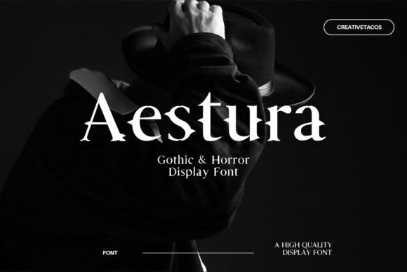 Aestura: A Bold Gothic Typeface for Editorial Impact