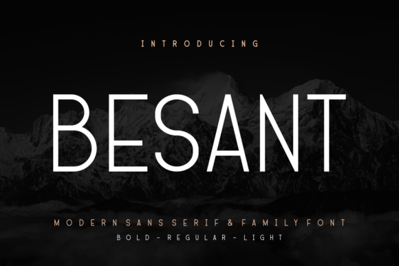 Besant Typeface: Bold Web Design