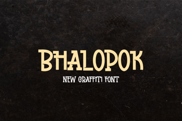 Bhalopok Font: Bold Graffiti Style for Crafters