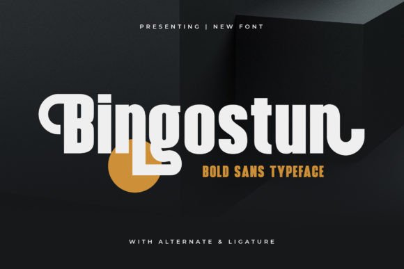 Bingostun: A Bold Sans Serif Typeface for Web Design