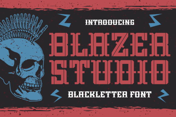 Blazer Studio: A Bold Blackletter Font for Web Design