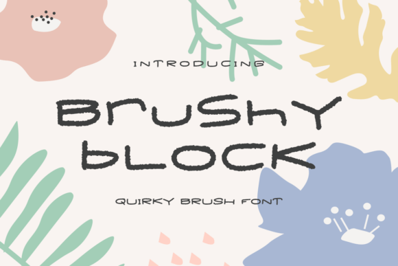 Brushy Block: A Playful Display Font for Web Design