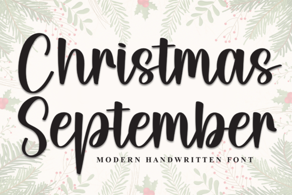Christmas September Font: A Festive Typeface for Branding