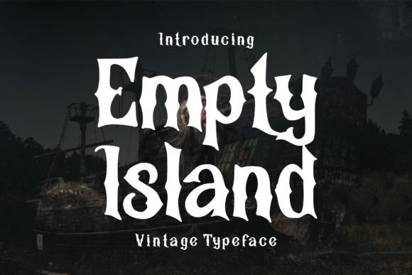 Empty Island Font: Bold Blackletter for Modern Branding