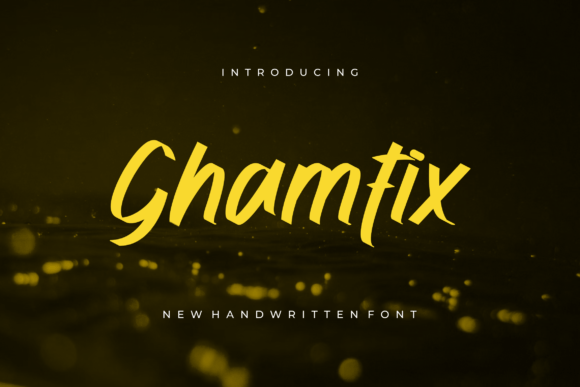 Ghamfix Font: Bold Handwritten Style for Crafters
