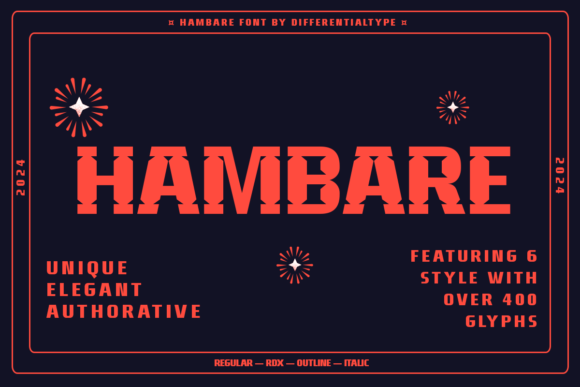 Hambare: A Modern Sans Serif Font for Branding
