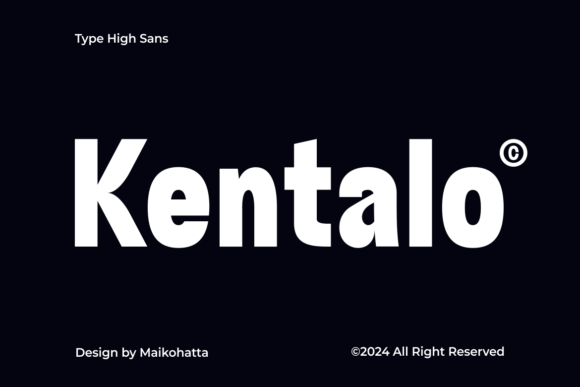 Kentalo Font: A Bold Typeface for Branding