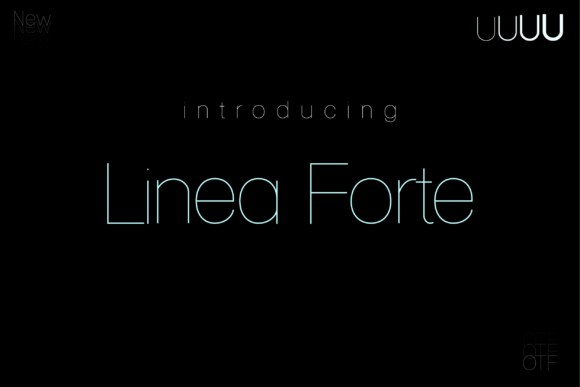Linea Forte: A Precision Sans Serif Typeface