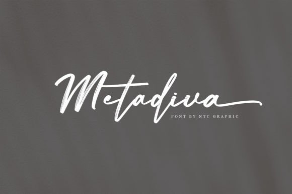 Metadiva: A Bold Script Font for Editorial Design