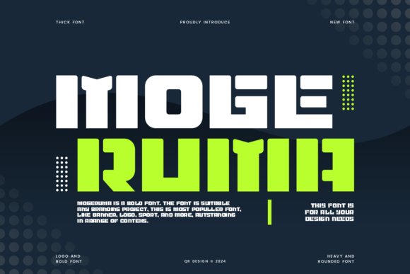 Mogeruma: A Bold Sans Serif Font for Modern Branding