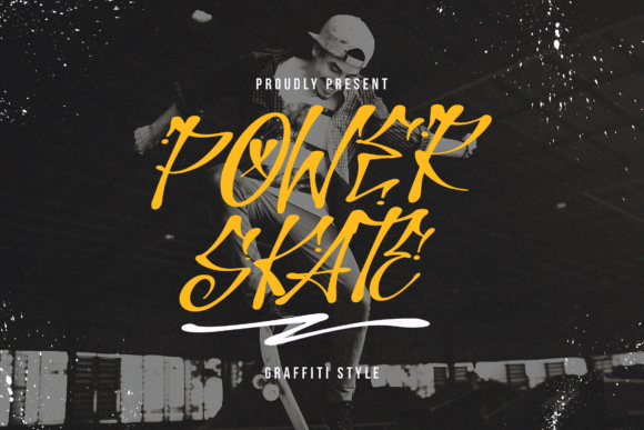 Power Skate Font for Bold Craft Designs