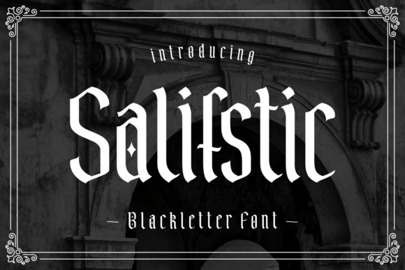 Salifstic Font: Bold Blackletter for Crafters