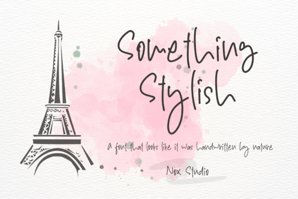 Something Stylish Font Review for Branding