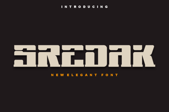 Sredak Serif Font for Crafters