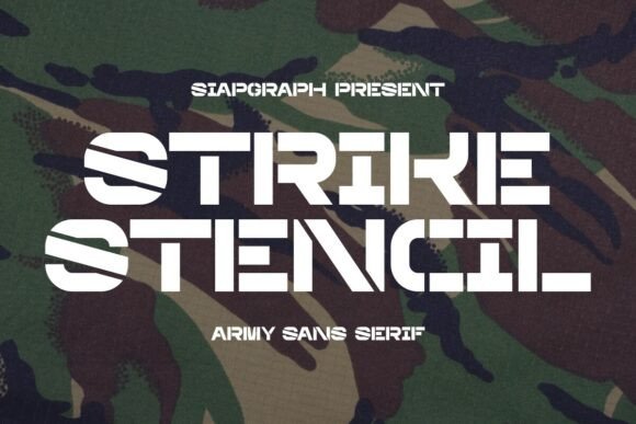 Strike Stencil: A Bold Typeface for Branding