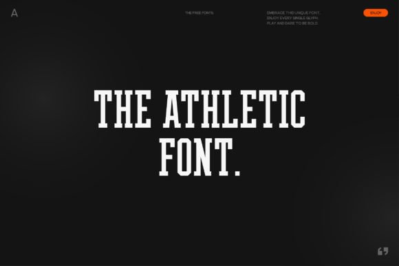 The Athletic Serif Font for Bold Branding