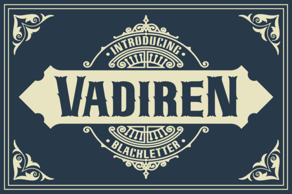Vadiren Font: A Playful Gothic for Bold Branding