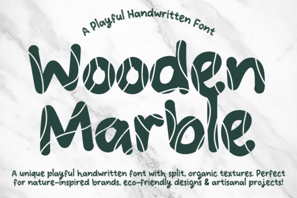 Wooden Marble Font: A Bold Handwritten Typeface Review