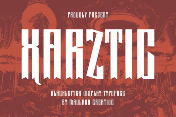 Xarztic Typeface: Bold Gothic Style for Branding